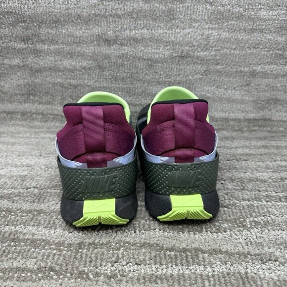 NIKE GO FlyEase Black/Black-Lime Glow Men’s Size 8.5 Folding Hands Free - Picture 5 of 9